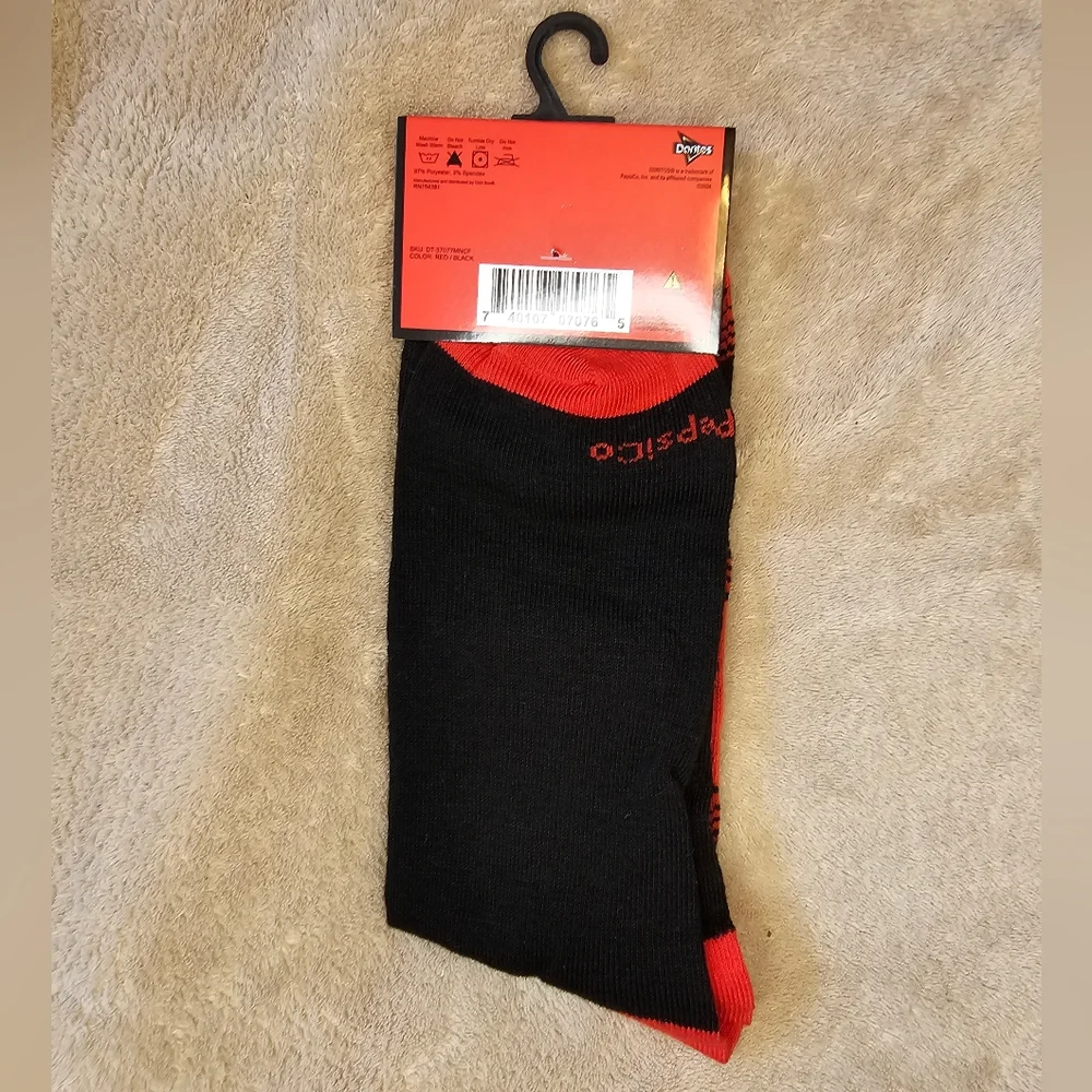 Unisex Adult Doritos Nacho Cheese Socks NEW